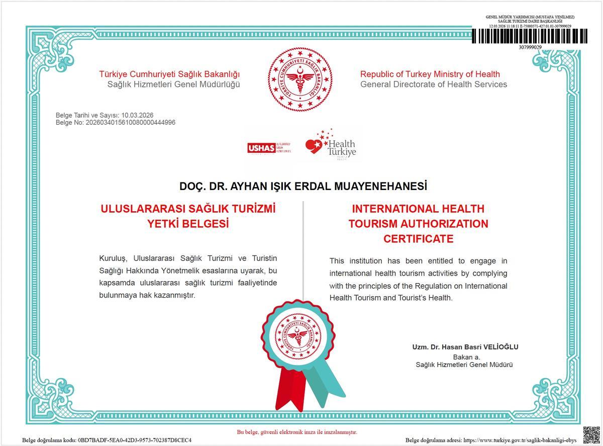 Health tourism authorisation certificate